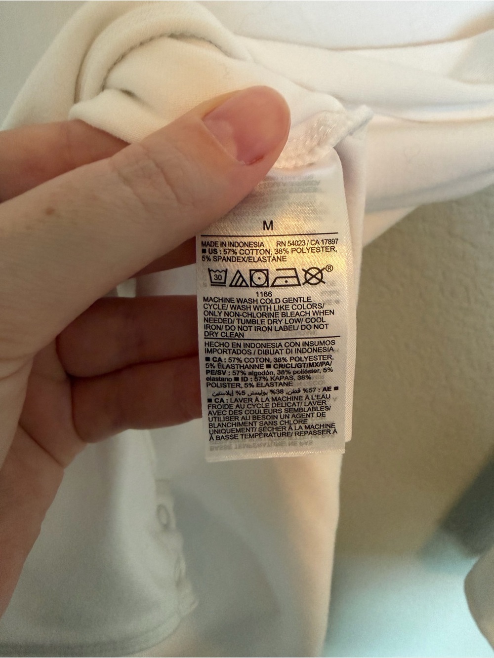 Old Navy White Long Sleeve Bodysuit - Picture 2 of 2